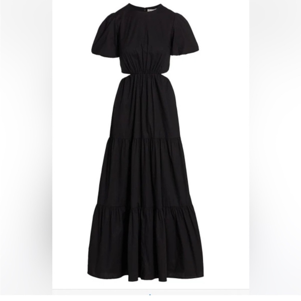 WAYF Plaza Cut Out Tiered Maxi Dress